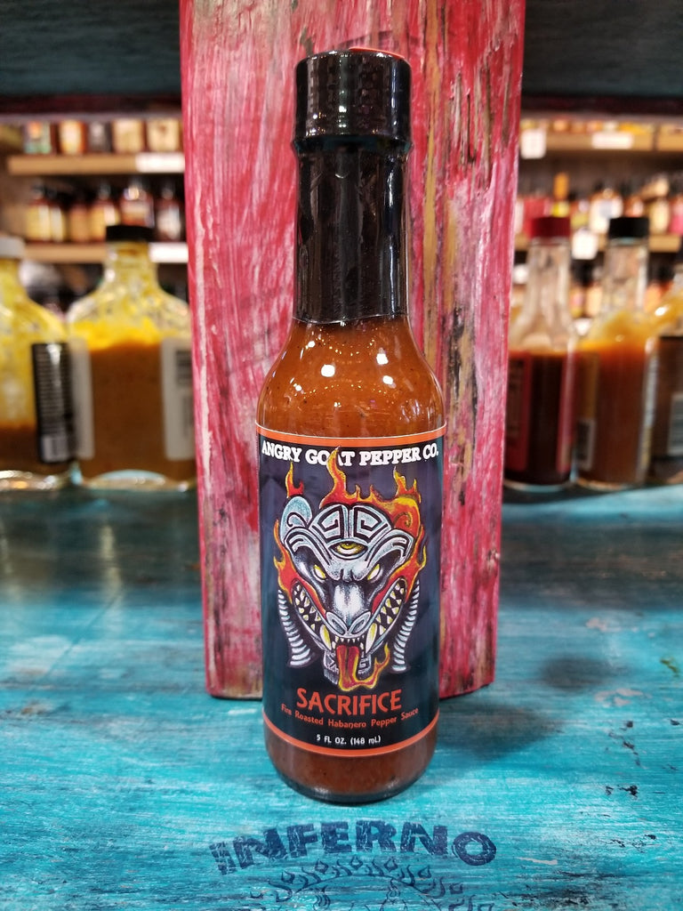 Sacrifice Fire Roasted Habanero Sauce from Angry Goat Pepper Co.