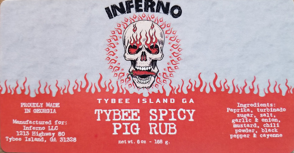 Inferno Tybee Spicy Pig Rub